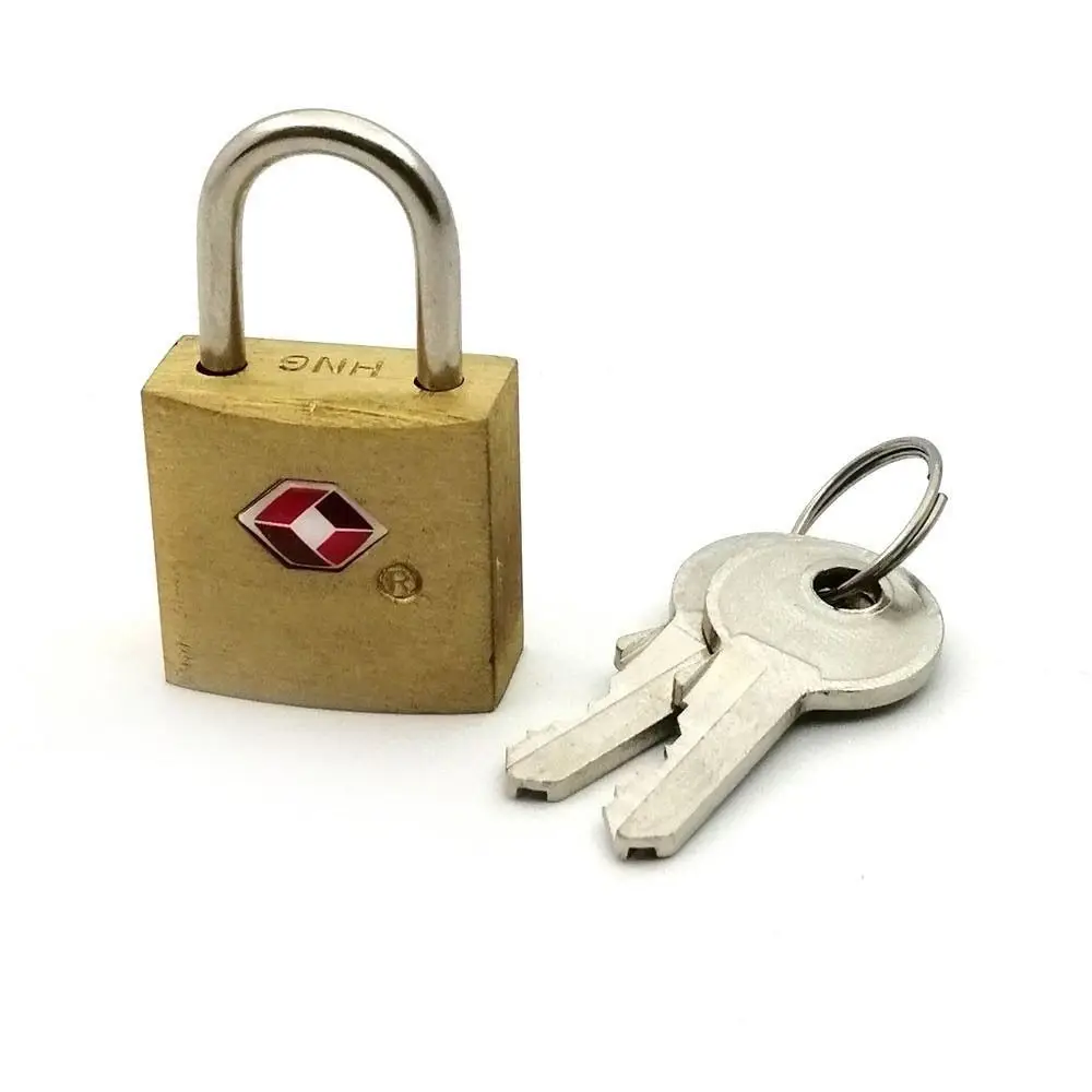 Portable TSA Customs Lock Zinc alloy with 2 Keys Cabinet Lock Padlock Anti-Theft Security Tool Travel