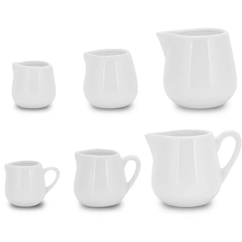 Non-Slip Sugar Creamer Milk Pots Fewer Drips Large Pour Steak Sauce Cup Ceramics Seasoning Jar Gravy Dispenser Kitchen Gadgets