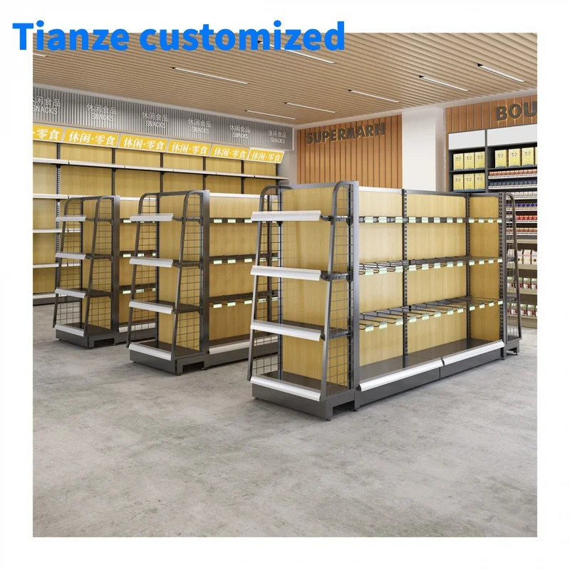 （customized）Supermarket Shop Shelves Grocery Store Shelf  Retail Store  Display Shelving/Racking Gondola Shelving