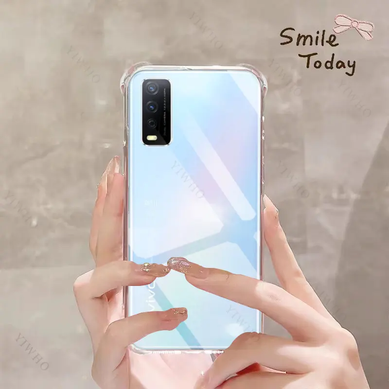 Clear Phone Case for Vivo Y11s TPU Transparent Case for Vivo Y 11 S Y11 11s 6.51\