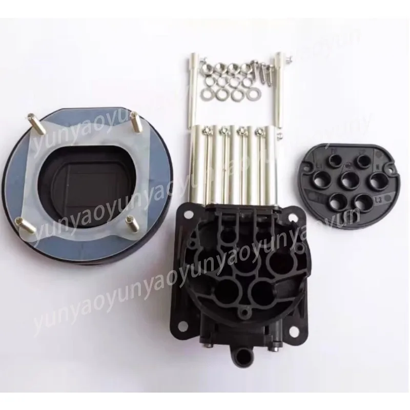 Type 2 EV Charging Socket 32A, 7 Pin Female Inlet for AC Charging Station, Connector