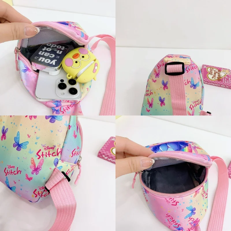 ديزني غرزة حقيبة صدر للرجال حقيبة كروسبودي أنيمي حقيبة كتف الكرتون السفر المحمولة عادية بنين بنات حقيبة التخزين هدية عيد ميلاد