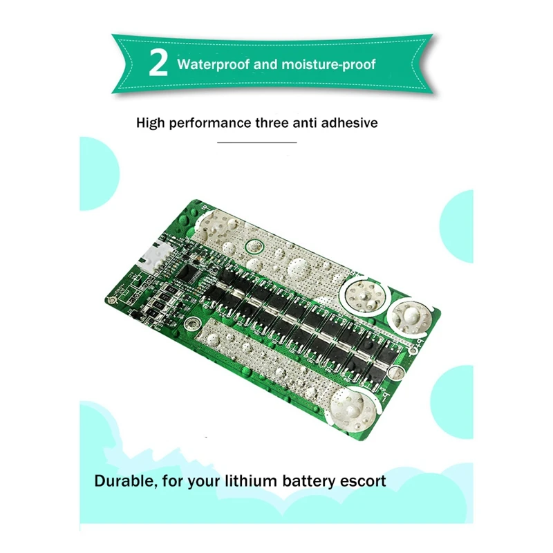 3 Strings Of 12.6V Lithium Protection Board Continuous Current 80A Instant 450A Car Startup Board 11.1V