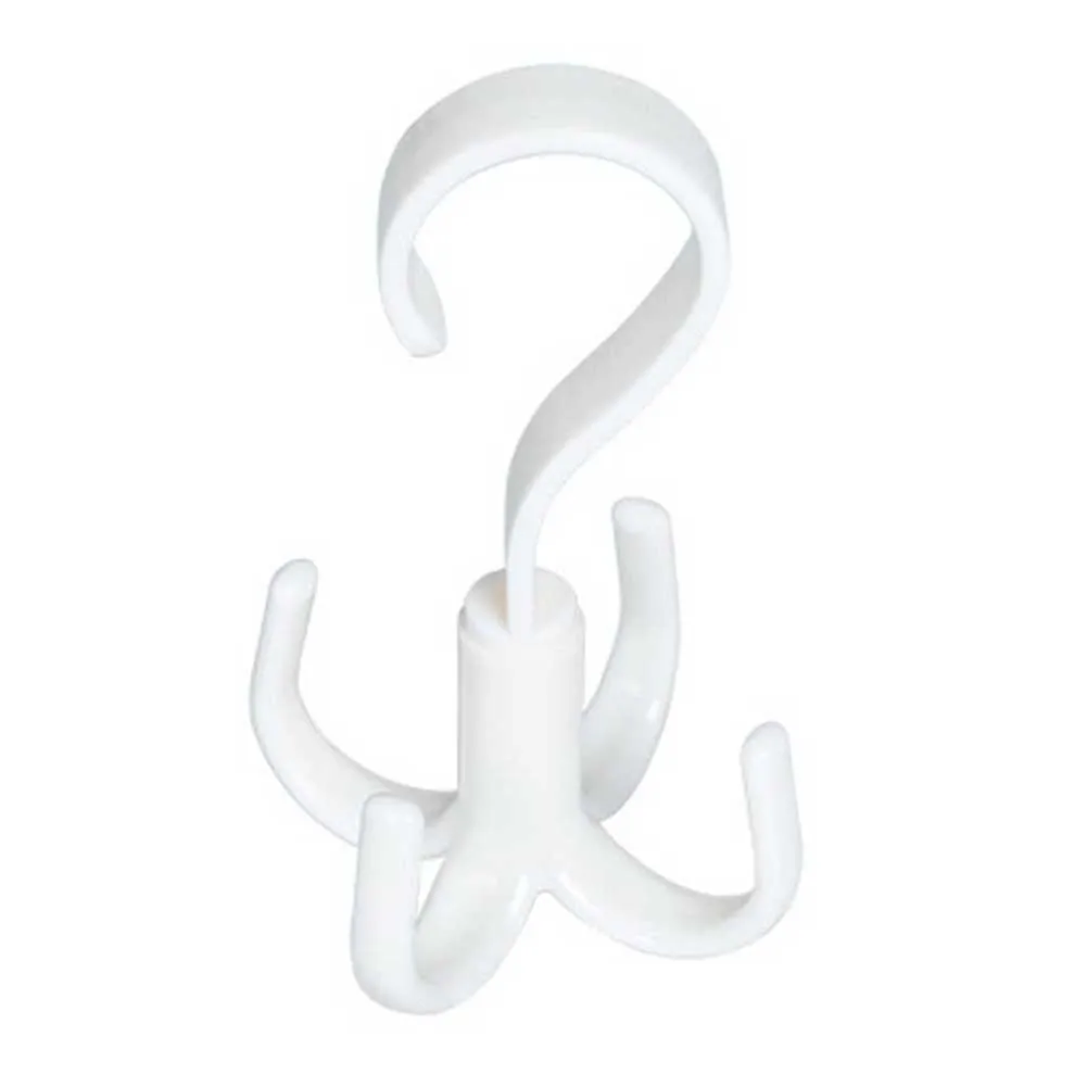 Clothing Hat Rack S-shaped Rotatable Hook Wardrobe Multifunctional Creative Hook Storage Artifact Hanging Rack Home Organizer