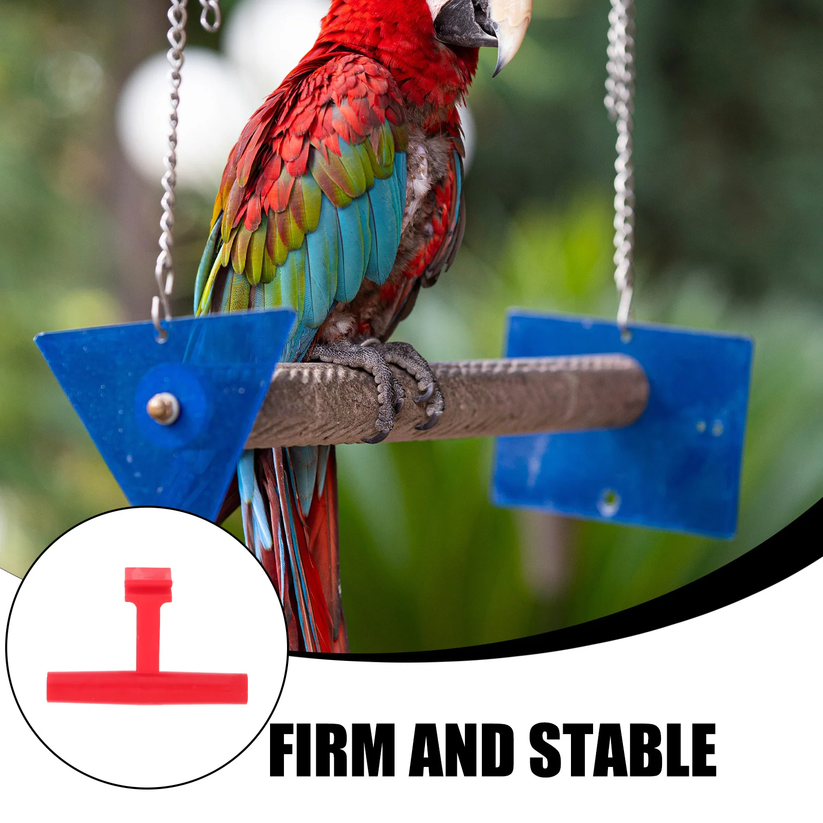 

6pcs Bird Standing Perch For Parrot Plastic Suspend Mountable Exercise Stable Compact Bird Stand Diy Parrot Supplies
