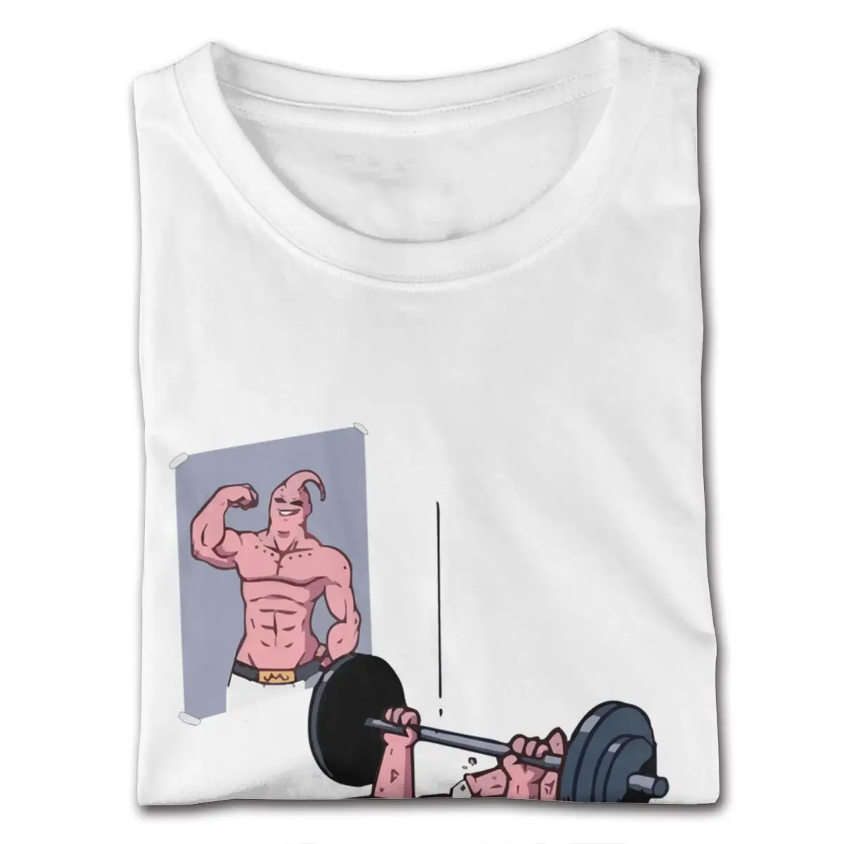 تي شيرت صيفي باتريك جيم بأكمام قصيرة للرجال مقاس صغير تي شيرت أبيض #2