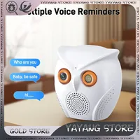 WiFi Camera Owl HD Indoor Wireless Cam Monitoring Equipped with Speaker Night Vision Two Way Audio Human Detection Surveillance