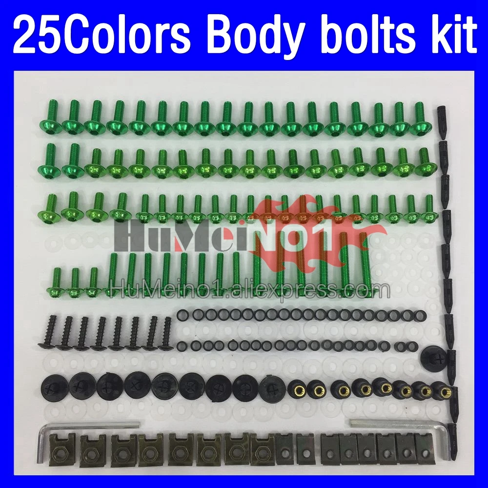 268ps Fairing bolts full screw kit For HONDA CBR600FS CBR600 CBR 600F3 600 F3 FS CBR600F3 95 96 1995 1996 Body bolt screws Nuts