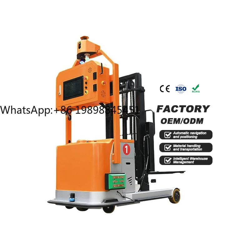 Sin horquilla pierna contrapeso carretilla elevadora contrapeso manipulación automática contrapesada carretilla elevadora AGV Robot para transporte