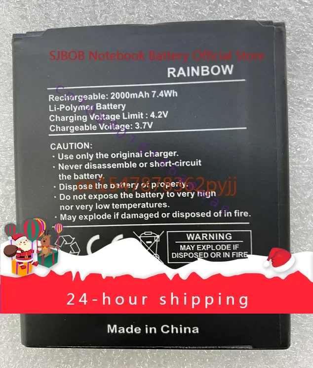 

For Wiko 5222 Rainbow Jam New Large Capacity Mobile Phone Battery 2000MAh