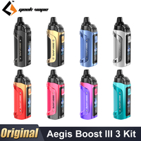 Original GeekVape Aegis Boost III 3 Kit 60W Vape 3000mAh Battery 5ml IP68 Leakproof As Chip 4.0 IP68 Vaporizer E Cigarette