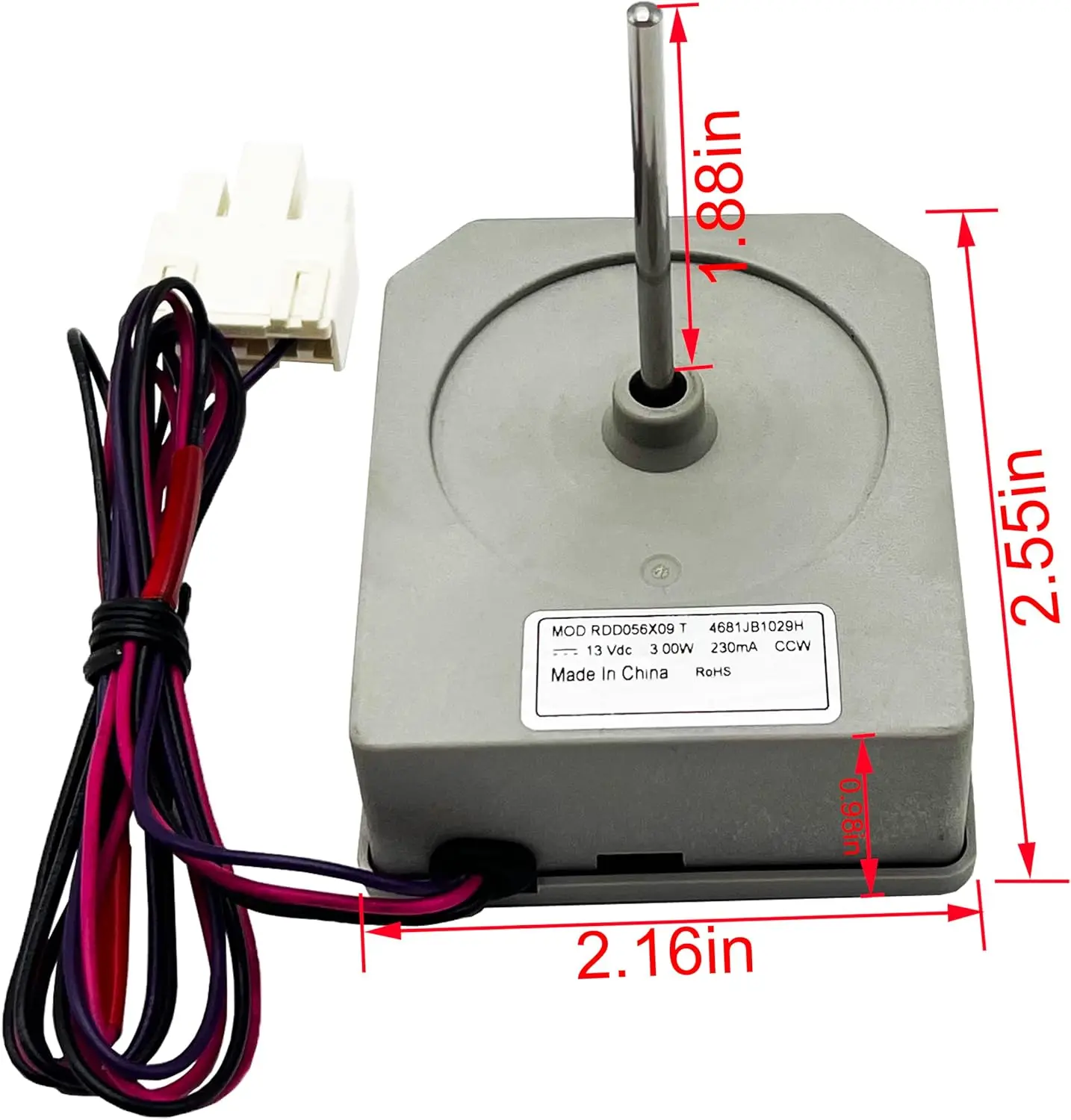 4681JB1029H Evaporator DC Fan Motor for LG Kenmore, Replaces Models 4681JB1027H 4681JK1004D 4681JK1003A 4681JK1004A EAU61644102