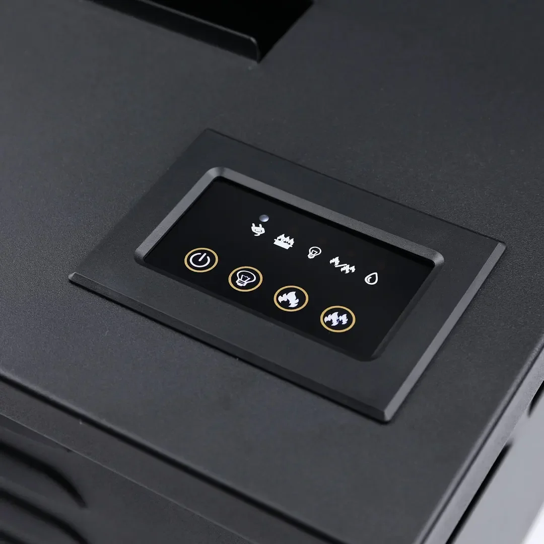 1500MM Fireplace Modern 3D Atomizing Fireplace Humidifier Yellow Red Blue Frame Power Decorative Flame No Heating Function APP