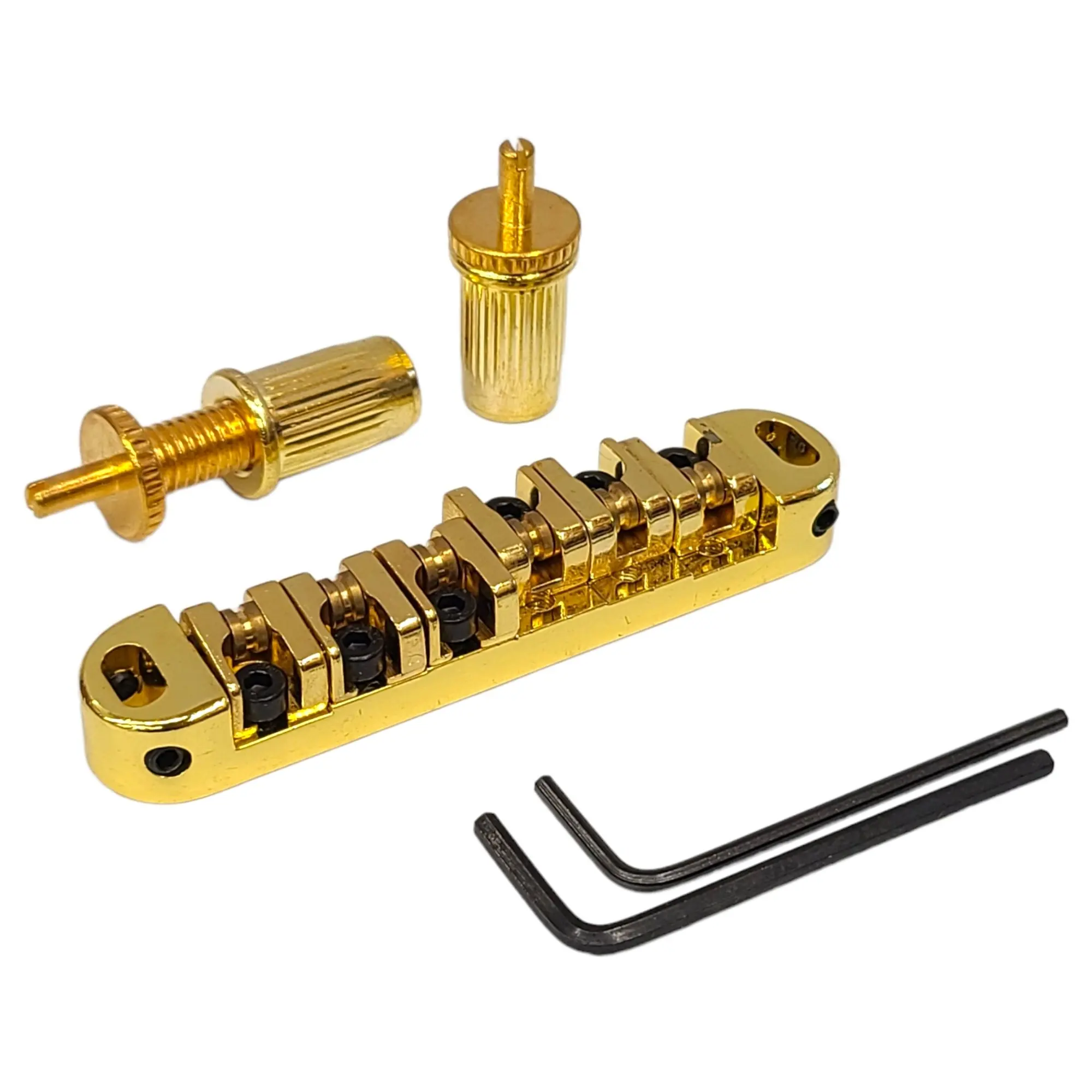 

Ajudstable Roller Tune-O-Matic Saddle Bridge R Tailpiece OCKING ROLLER Bridge for Gibson Les Paul LP Guitar