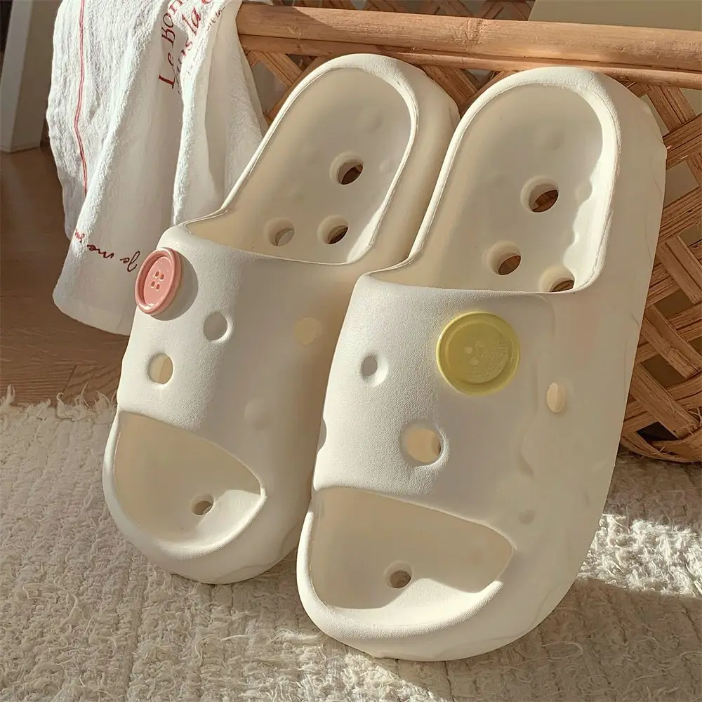 Summer Women's Indoor Leak Proof Slippers Comfortable and Non Slip Bathroom Bath Slippers Fashionable and Casual Couple Slippers