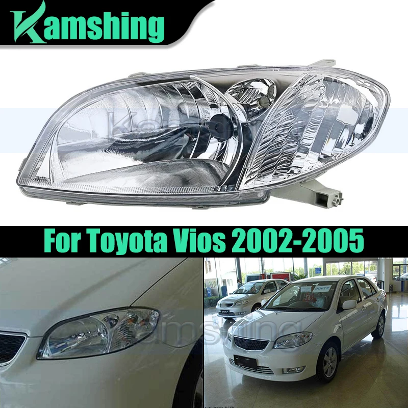 

Фара переднего бампера автомобиля для Toyota Vios 2002-2005, передняя фара, фара