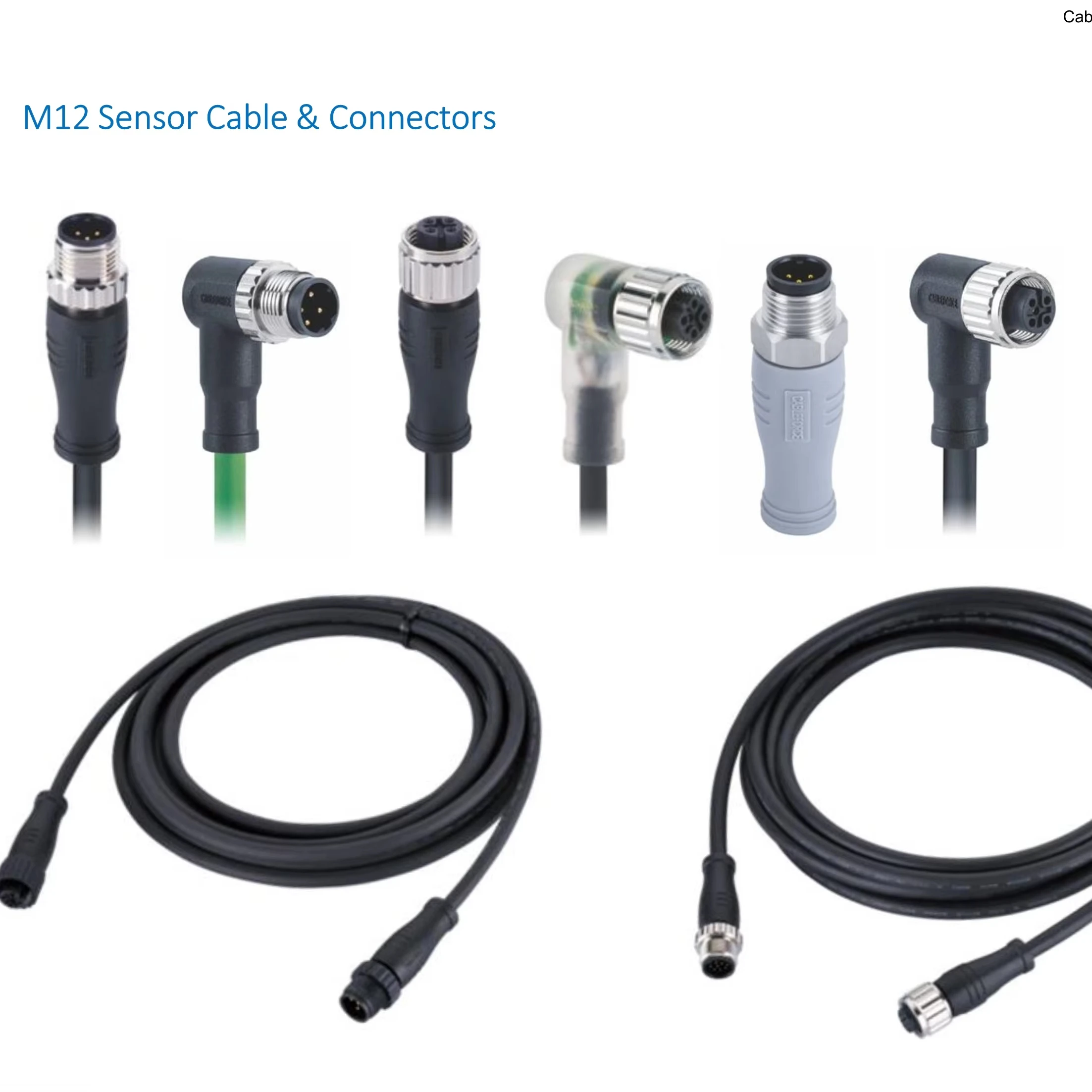 M12 Male Female Un- Connector Cable 2 3 4 5 8 12 17 Pin M12 Waterproof Sensor Circular Cable Connector