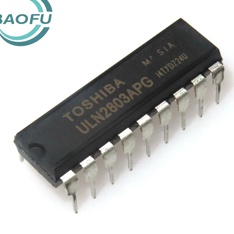 10pcs Novo ULN2803APG ULN2804A Inserção Direta DIP18 Darlington Transistor