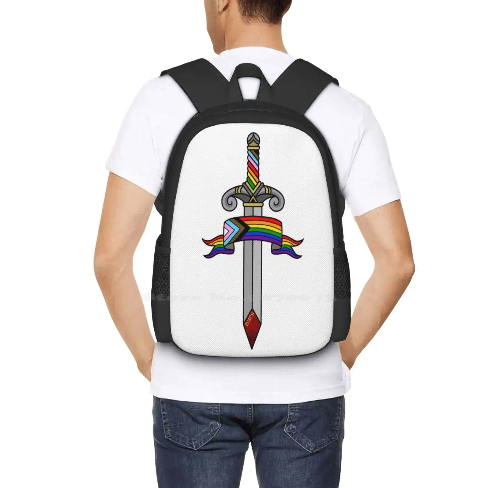فخر في التقدم رائجة البيع حقيبة مدرسية على ظهره حقائب الموضة Bmcs Pride Progress Lgbtqia #6
