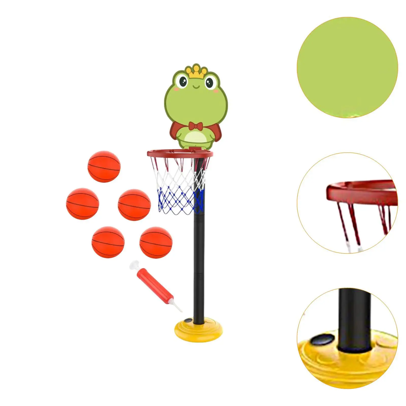 Kinder-Basketballkorb-Set, Basketball-Ständer, Korb für den Rasen von Indoor-Mädchen