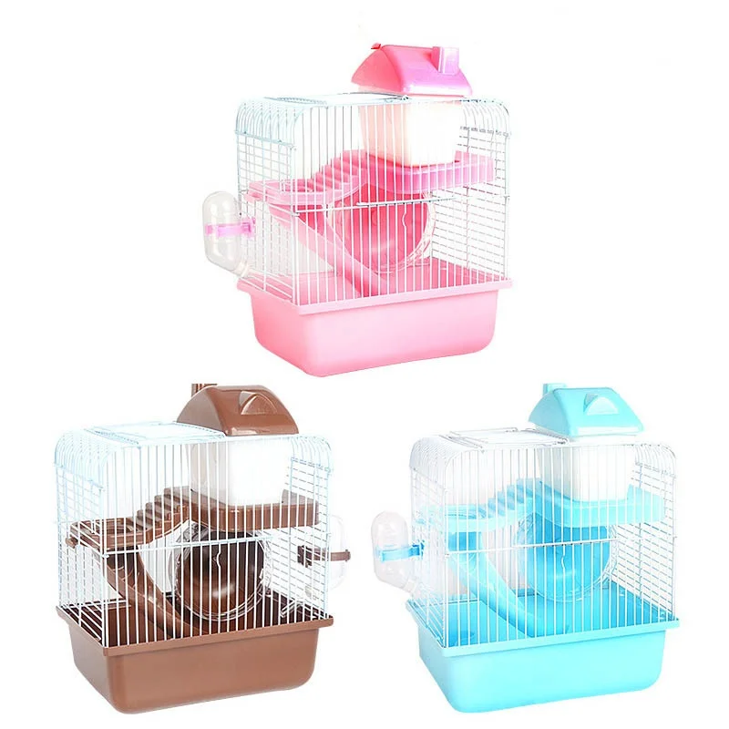

Hot Sale High Quality Luxury Hamster Cage Pet House Plastic Small Animal Cage