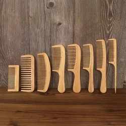 1pc bamboo and wood comb anti-static smooth scalp massage bamboo wood comb hair styling wooden comb Special for real hair wigs