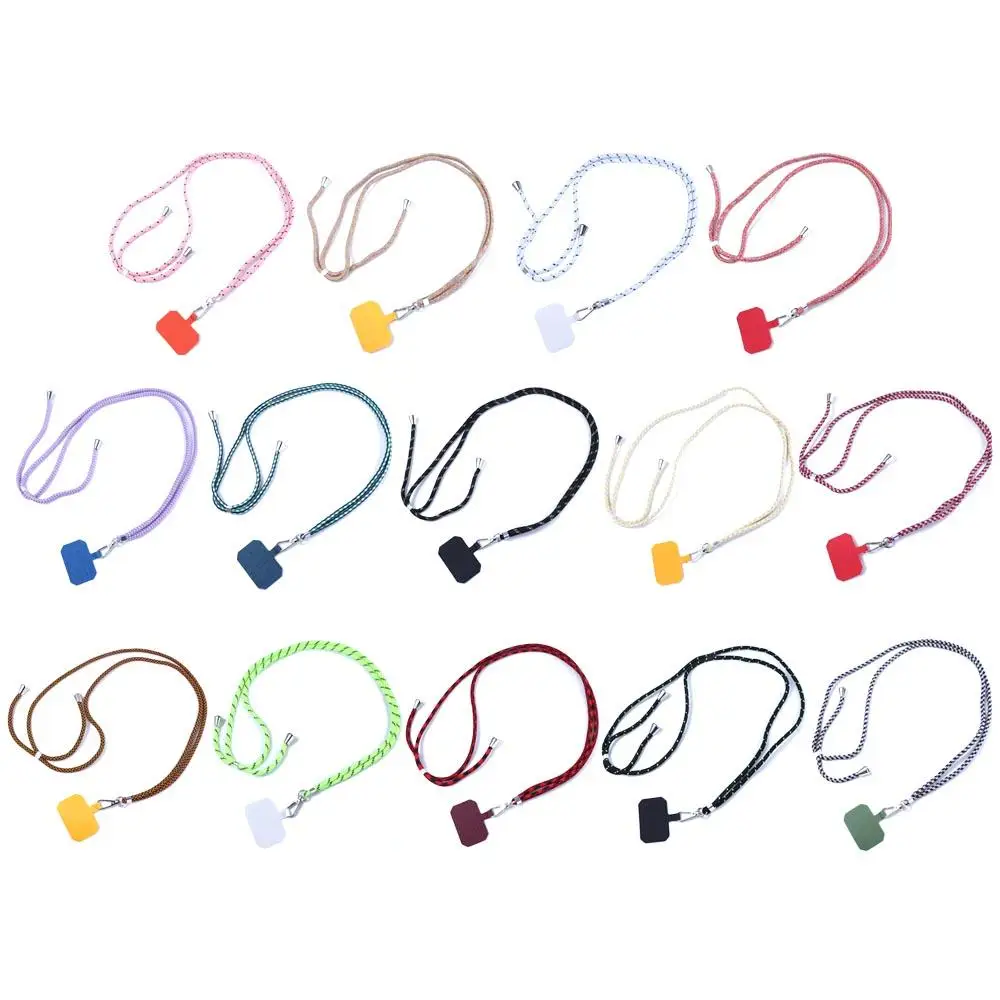 Accessories Safety Diagonal Strap Halter Crossbody Patch Phone Lanyards Nylon Soft Rope Phone Lanyards Cell Phone Hanging Cord