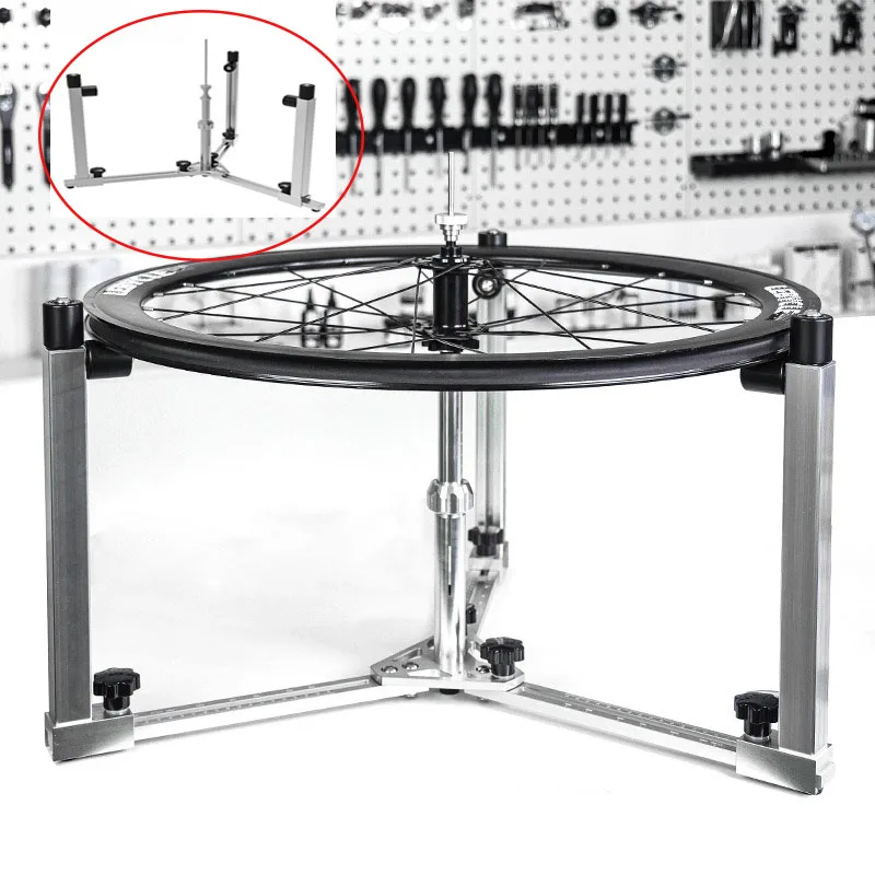 

Bike Wheel Assembly Ring Platform Mountain Road Bike Drum Spoke Ring Frame Tool Aluminum Alloy Bike Repair Tools Bicycle Repaire
