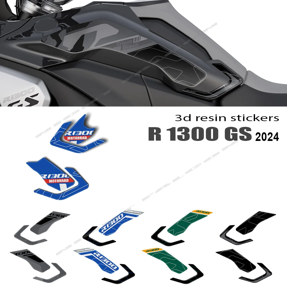 

R 1300GS Accessories 3D Epoxy Resin Stickers Side Tank Pad Protection Sticker Kit for BMW R1300GS R 1300 GS GS1300 2024