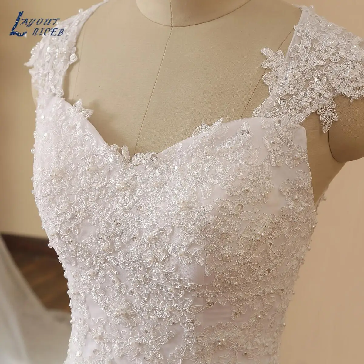 Ivory Lace Appliques Beading Vestidos De Casamento, Querida Vestidos De Noiva, Cap Sleeve, Sereia, Elegante, 2024