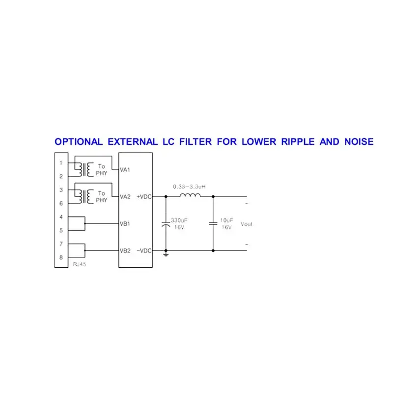 Stylish-4X DP1435 POE Module 5V 2.4A IEEE802.3Af Without Capacitance Supports 100M 1000M POE Module