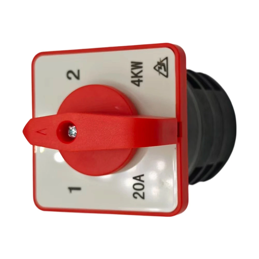 380VAC 20A 4KW 12 Terminals 3 Positions Rotary Selector Cam Changeover Switch
