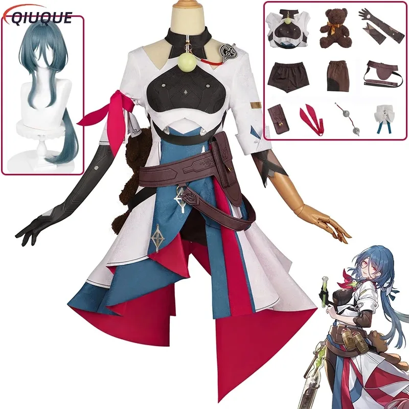 

Game Honkai Star Rail Natasha Cosplay Costume Wig Shoes Halloween Carnival Party Outfits Women Dresses Suits Uniforms Clothing