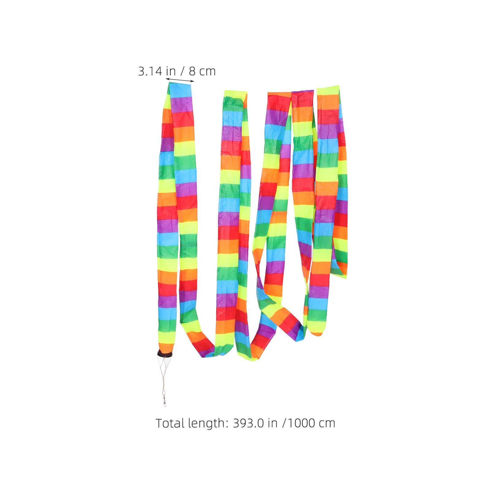ذيل طائرة ورقية مزخرف بألوان قوس قزح وذيل قماشي طويل لمستلزمات صناعة الطائرة الورقية الطائرة الخارجية وذيل قوس قزح