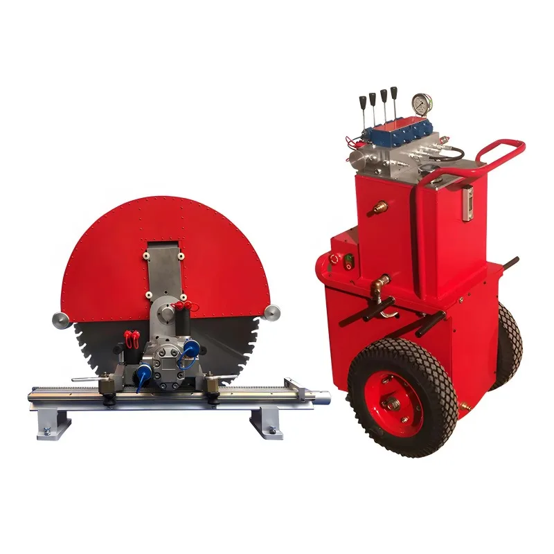 Heavy Duty Hydraulic Wall Saw Machine For Reinforced Concrete Cutting 1000mm Blade Power Track Saw For Bridge Demolition Use