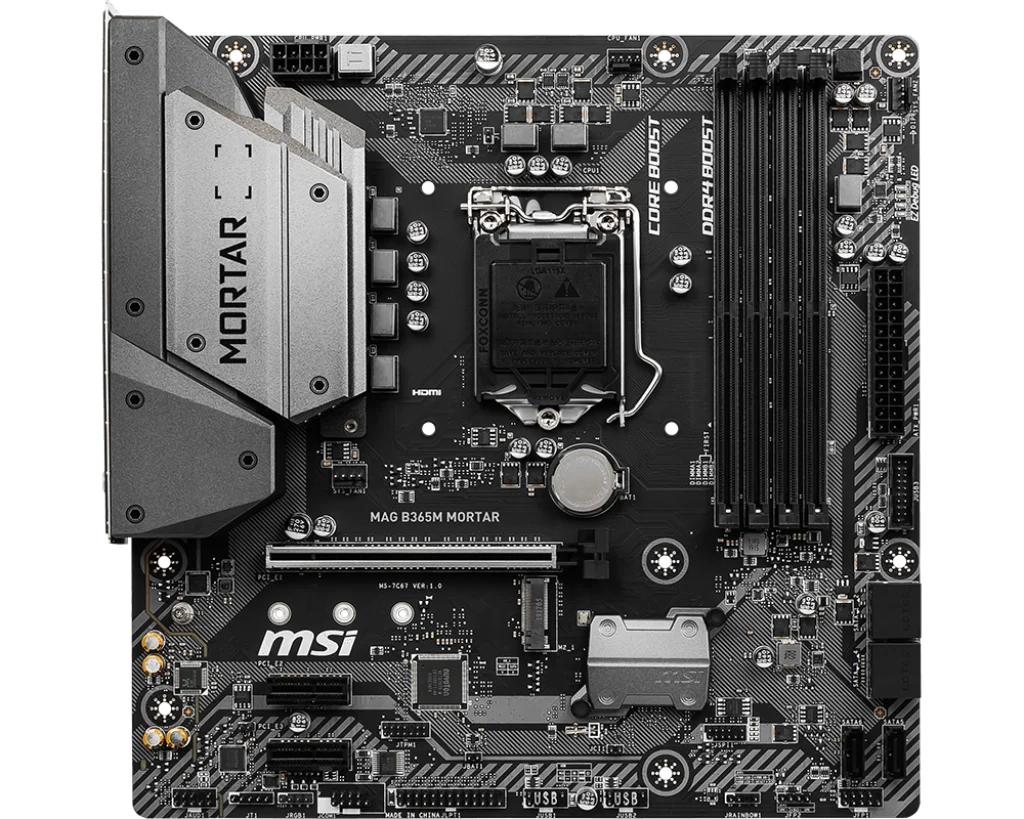 اللوحة الأم MSI MAG B365M MORTAR LGA 1151 Intel B365 Micro ATX