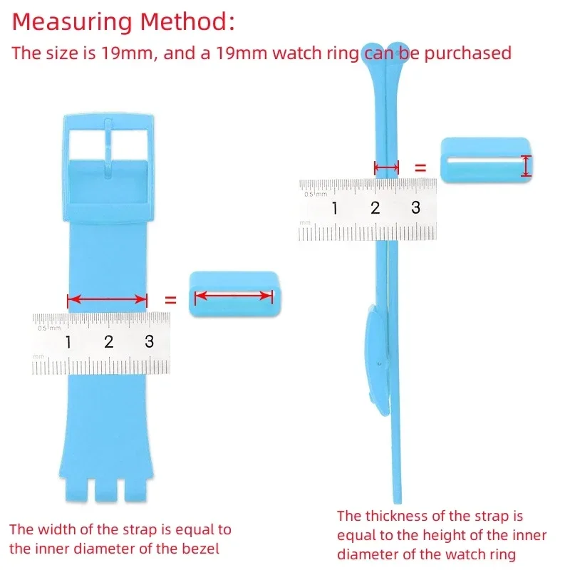 4pcs Rubber Silicone Watch Band Keeper Holder Loop 16mm 18mm 20mm 22mm 24mm 26mm Wristband Rings Strap Bezel Security Holder