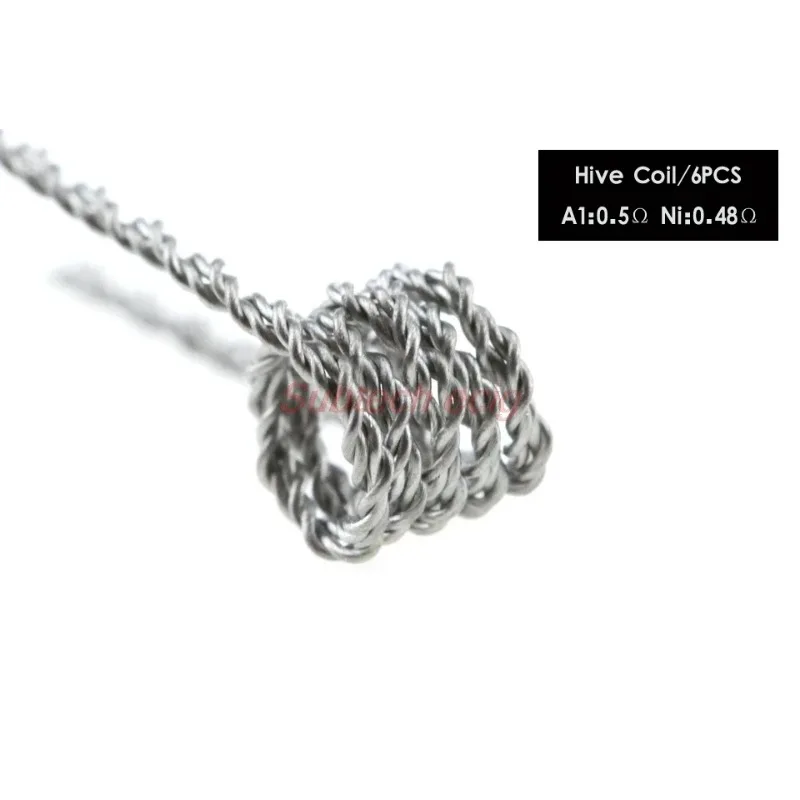 Kit de bobinas prefabricadas Pirate NI80, 8 en 1, Alien funded Tiger Clapton Core Mix Twisted Flat Hive Quad A1, Kit de bobinas prefabricadas