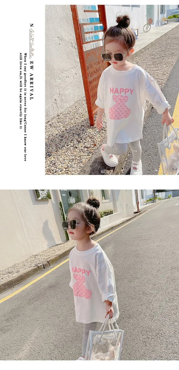 Herbstliches modisches Sportset für Kinder: Baby-Mädchen-Pullover + Leggings, zweiteiliges Set, Kleinkind-Mädchen-Kleidung mit Cartoon-Alphabet-Motiv – Detail 34