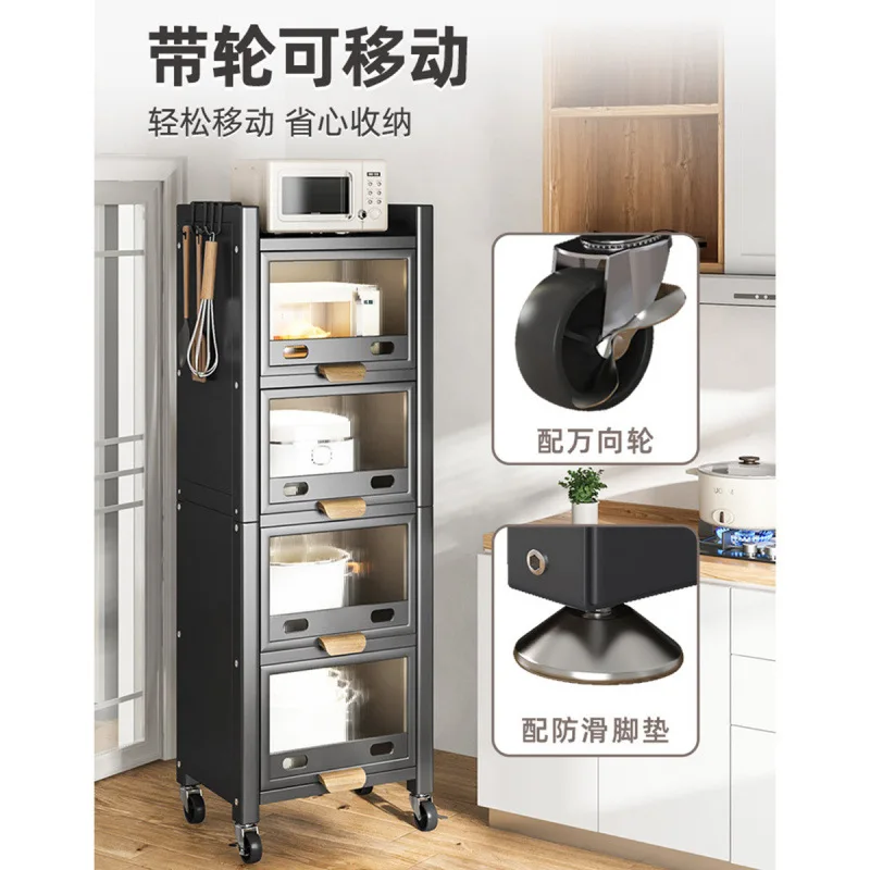 Multifunktionaler Topfschrank mit Türclip