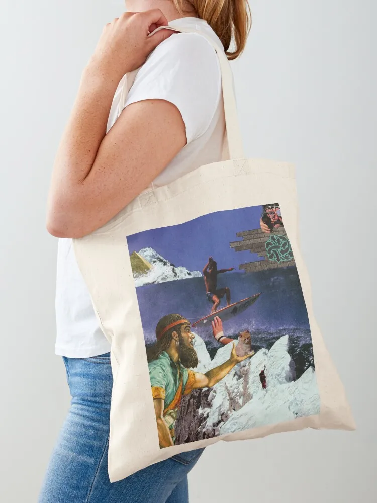 

collage: glacial meltdown Tote Bag Cloth bags Shopper handbag tote bag custom female bag