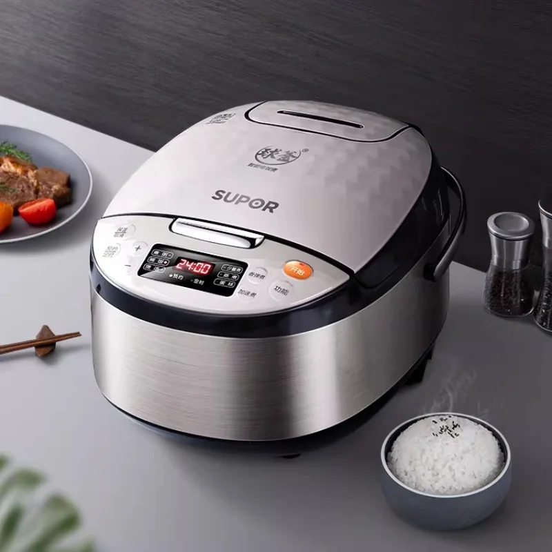 5L Large Capacity Smart Multifunctional Rice Cooker Spherical Pot Wood-Fired Flavor Electric Rice Pot for Home Use