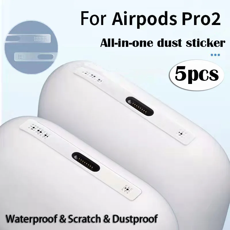 5 قطعة الغبار تصفية طقم نظافة الغبار واقية صافي فيلم الحرس ملصق صافي فيلم سليم ملصق ل AirPods برو 2nd سماعة مقصورة