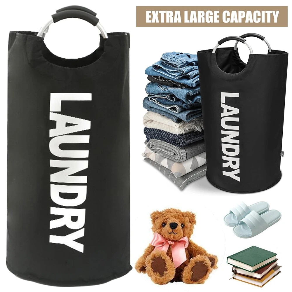 

82L Dirty Clothes Basket Large Capacity Foldable Laundry Basket Clothes Storage Basket Multifunction for Laundry Room Dorm