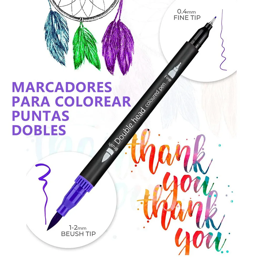 Imagem -02 - Marcadores de Pincel Aquarela com Ponta de Pincel Fino Canetas para Letras Desenho Diário Arte Suprimentos para Artista 12 Cores 132 Cores