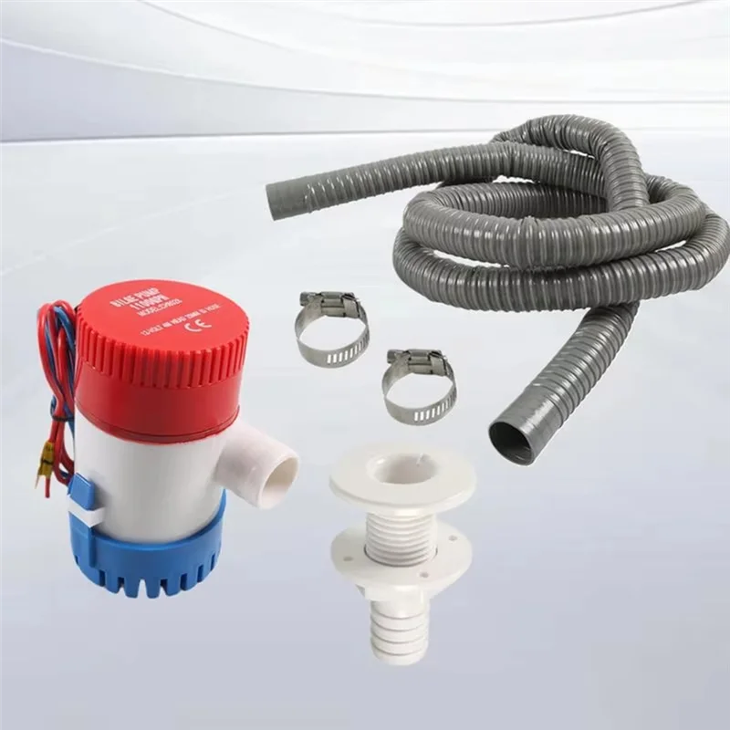 

Комплект сантехнических принадлежностей для трюмного насоса 12 В включает в себя шланг, сквозной фитинг и 2 зажима из нержавеющей стали.