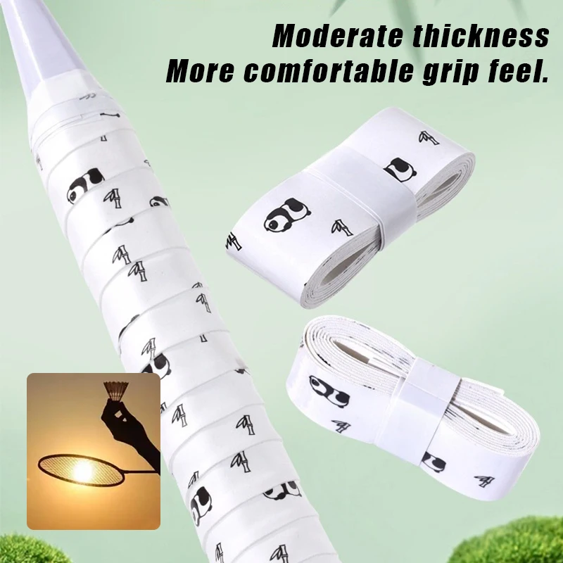 NPY موضة امتصاص العرق تنس الريشة شريط لحام الباندا مقاومة للاهتراء مضرب بدمنتون السيطرة التفاف Skidproof عرق الفرقة