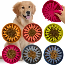 Silicone Multifunctional Dog Slow Feeder, Anti-choking PetaShaped Puzzle Dog Food Bowl Dog Lick Pad, Easy To Clean PetPlacemat