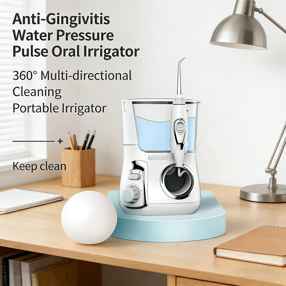 

Tabletop Oral Care Spa Water Jet, 10 Customizable Modes 5 Interchangeable Nozzles, Home Professional Dental Teeth Flosser