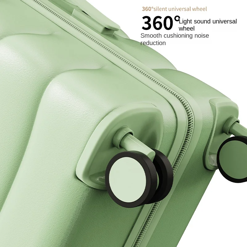 Carrinho de viagem para homens e mulheres, conjunto de bagagem de grande capacidade de 20-26 polegadas com zíper, mala de cabine leve